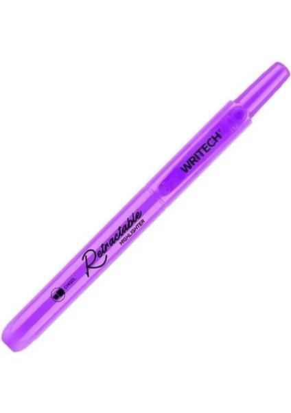 W-805S Basmalı Fosforlu Kalem Neon Mor - 12'li Kutu