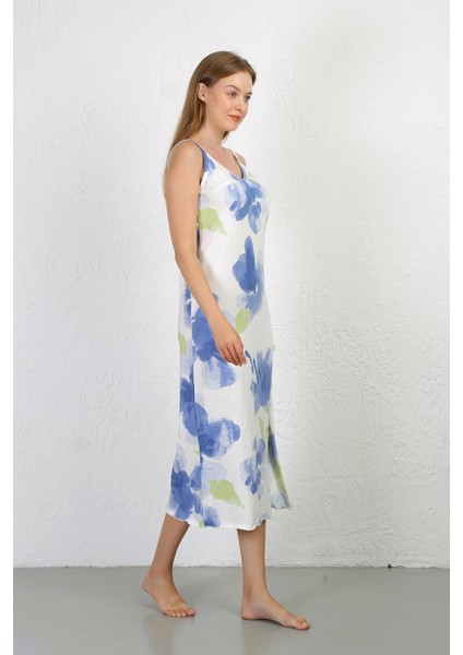 Ip Askılı Uzun Yırtmaçlı Penye Gecelik 90128 fırsatları