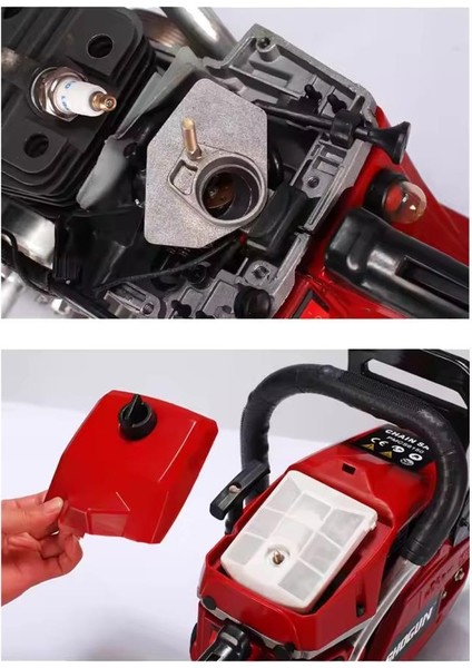 Ekstra Güçlü 52CC 2.9 Hp 8000 Rpm Benzinli Ağaç Odun Dal Kesme Makinesi Motorlu Testere H