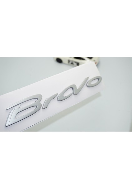 Fiat Bravo Bagaj Gri Abs 3M 3D Yazı Logo Amblem