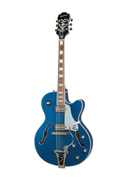 Emperor Swingster Hollowbody Elektro Gitar (Delta Blue Metallic)