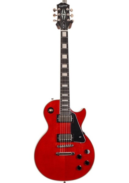Les Paul Custom Figured Elektro Gitar (Transparent Red)