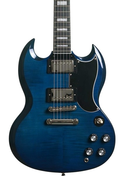 SG Custom Figured Elektro Gitar (Viper Blue)