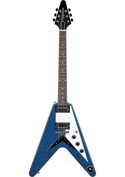 Exclusive Flying V Elektro Gitar (Brunswick Blue Sparkle)