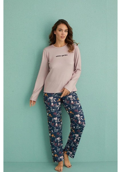 Kadın Bisiklet Yaka Termal Pijama Takımı 14102/17 - 1 Adet modelleri