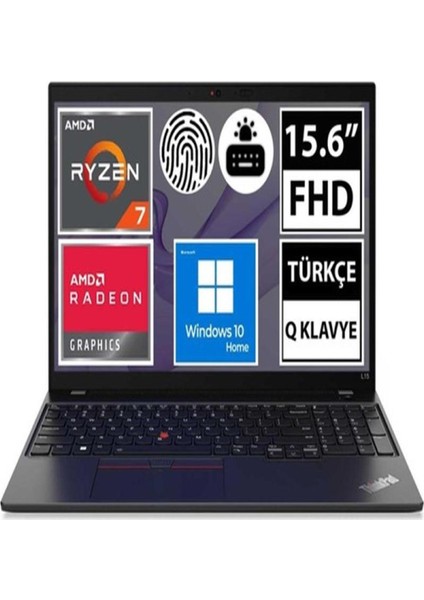 Lenovo Nb // Thınkpad L15 21C7002LTX RYZEN7-5875U 16GB 512SSD O/b 15.6 WIN11PRO