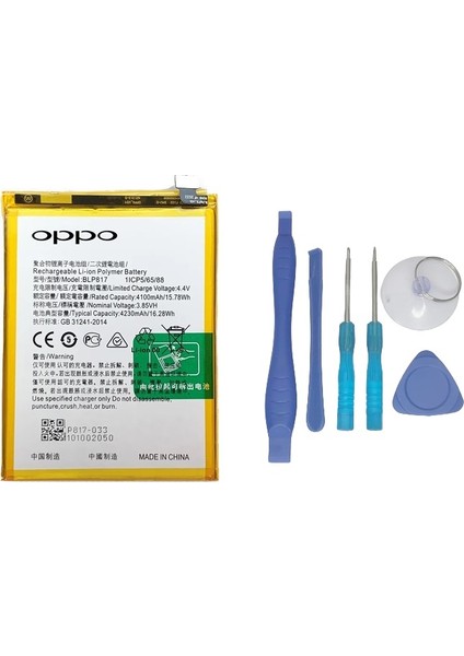 Oppo A15 - BLP817 - Batarya Pil Sıfır Orijinal + TAMİR SETİ