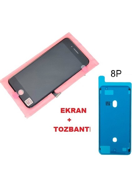 Iphone 8 Plus LCD Ekran Dokunmatik (Lw Marka Tozbantı) Siyah