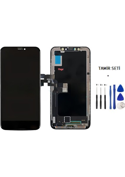 iPhone X Lcd Ekran Dokunmatik Orijinal Kalite (JK MARKA) + TAMİR SETİ