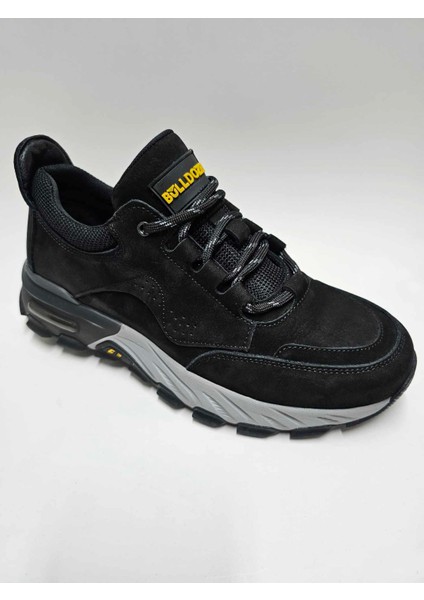 Hakiki Deri Siyah Nubuk Kışlık Esnek Kauçuk Taban Erkek Ayakkabı C-82500116BLL fiyatları