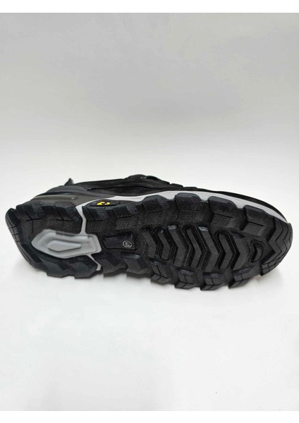 Hakiki Deri Siyah Nubuk Kışlık Esnek Kauçuk Taban Erkek Ayakkabı C-82500116BLL fırsatları