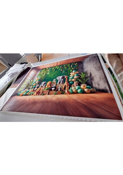 Orman Temalı Hayvan Figürlü 200X150CM Stüdyo Fonu Arka Plan fırsatları