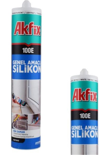 100E Genel Amaçlı Silikon 280ML Şeffaf SA041