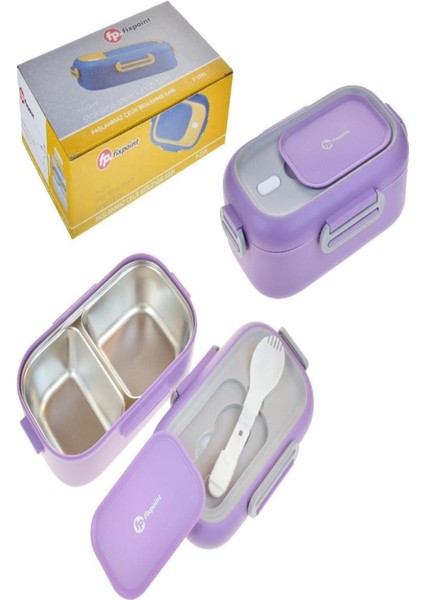 Fixpoint Paslanmaz Çelik Beslenme Kabi Lunch Box 550ML P-1391