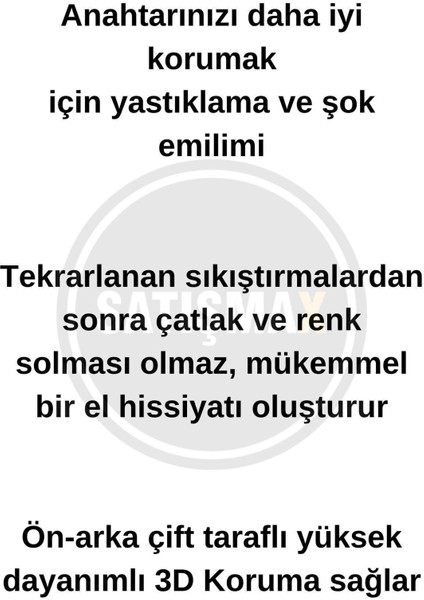 Lüx Ford M.ustang Fusion Ecosport F150 F250 Ranger Kuga Beyaz Gold Nano Anahtar Kılıfı 1.kalite fırsatları