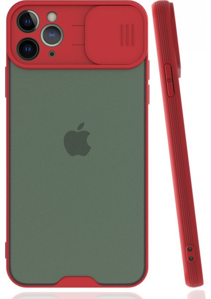 Apple iPhone 11 Pro Uyumlu Platin Kamera Kızaklı Arka Koruma Kılıf