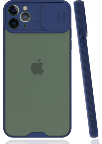Apple iPhone 12 Pro Max Uyumlu Platin Kamera Kızaklı Arka Koruma Kılıf