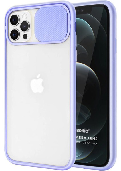 Apple iPhone 11 Pro Uyumlu Buzlu Kızaklı Kamera Korumalı Arka Koruma Kılıf