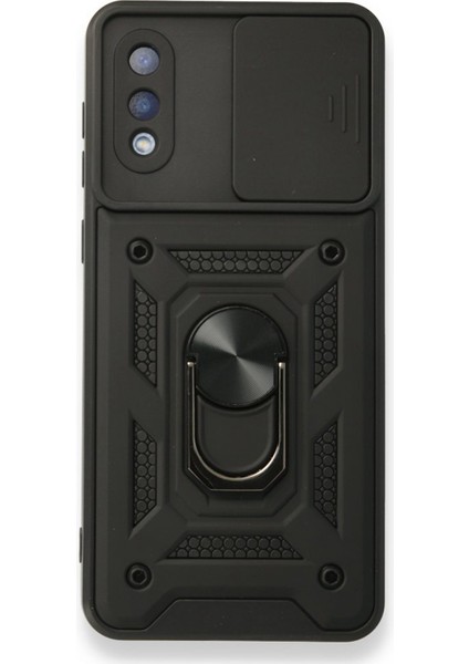 Samsung Galaxy A02 Uyumlu Kızaklı Panzer Seri Arka Koruma Kılıf