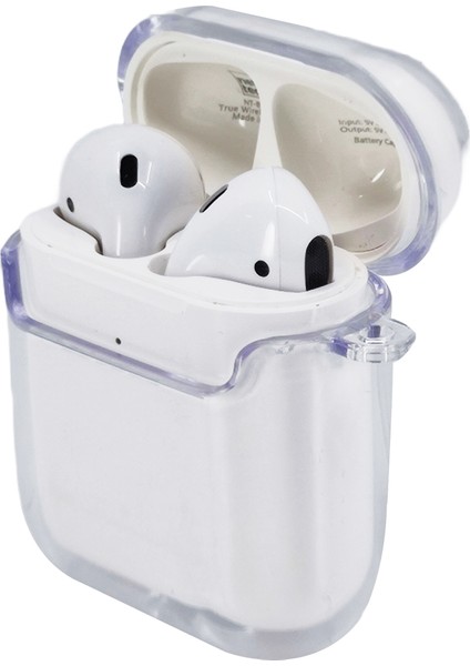 Apple Airpods Uyumlu Şeffaf Seri Arka Koruma Kılıf