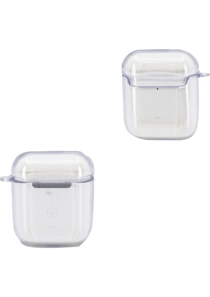 Apple Airpods Uyumlu Şeffaf Seri Arka Koruma Kılıf