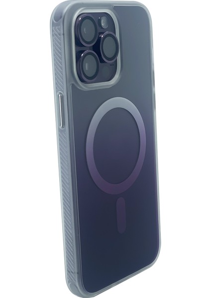 Apple iPhone 14 Pro Uyumlu Transparan Magsafe Seri Arka Koruma Kılıf