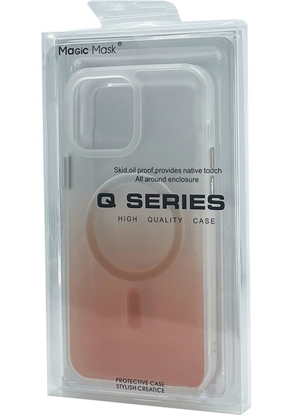Apple iPhone 13 Pro Max Uyumlu Transparan Magsafe Seri Arka Koruma Kılıf