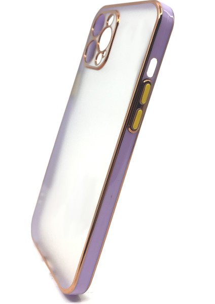 Apple iPhone 12 Pro Max Uyumlu Renkli Kenar Zone Seri Arka Koruma Kılıf
