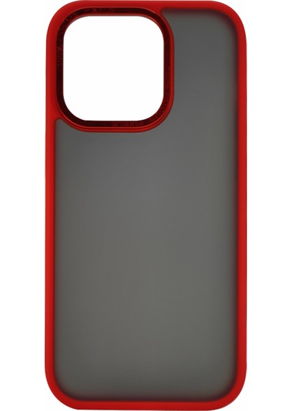 Apple iPhone 14 Pro Uyumlu Kamera Metal Çerçeve Seri Arka Koruma Kılıf