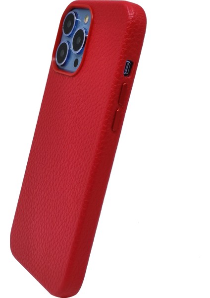 Apple iPhone 13 Pro Max Uyumlu Suni Deri Arka Koruma Kılıf