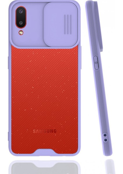 Samsung Galaxy A02 Uyumlu Platin Kamera Kızaklı Arka Koruma Kılıf
