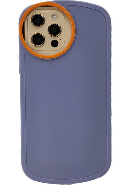 Apple iPhone 12 Pro Max Uyumlu Silindir Camera Seri Arka Koruma Kılıf