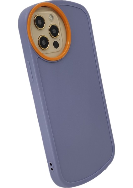 Apple iPhone 12 Pro Max Uyumlu Silindir Camera Seri Arka Koruma Kılıf