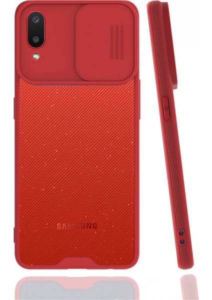 Samsung Galaxy A02 Uyumlu Platin Kamera Kızaklı Arka Koruma Kılıf