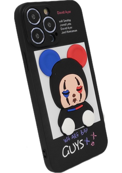 Apple iPhone 12 Pro Uyumlu Three D Case Seri Arka Koruma Kılıf