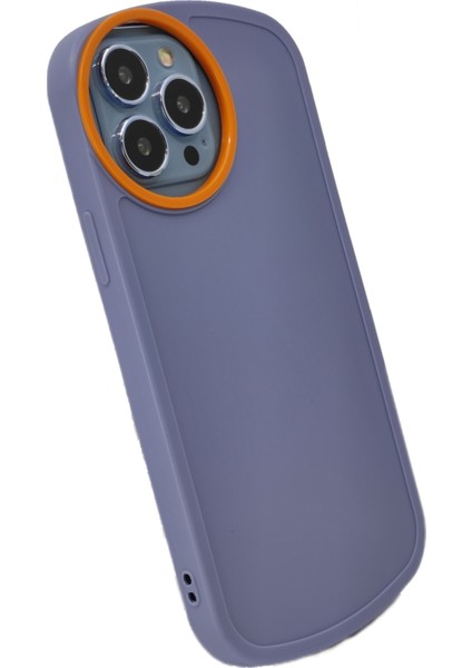 Apple iPhone 13 Pro Max Uyumlu Silindir Camera Seri Arka Koruma Kılıf