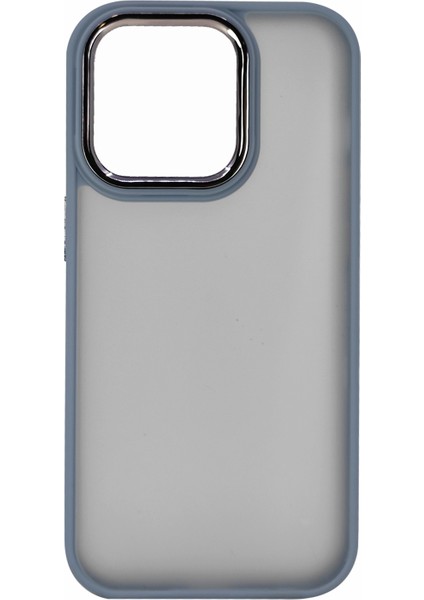 Apple iPhone 14 Pro Uyumlu Metal Kamera Çerçeveli Arka Koruma Kılıf