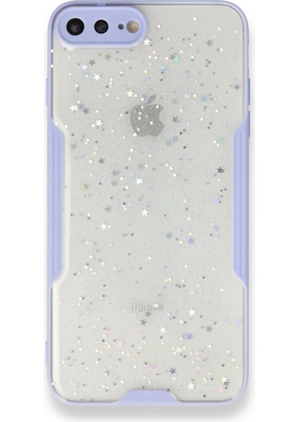 Apple iPhone 7 Plus Uyumlu Platin Simli Arka Koruma Kılıf