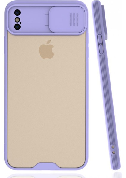 Apple iPhone Xs Max Uyumlu Platin Kamera Kızaklı Arka Koruma Kılıf