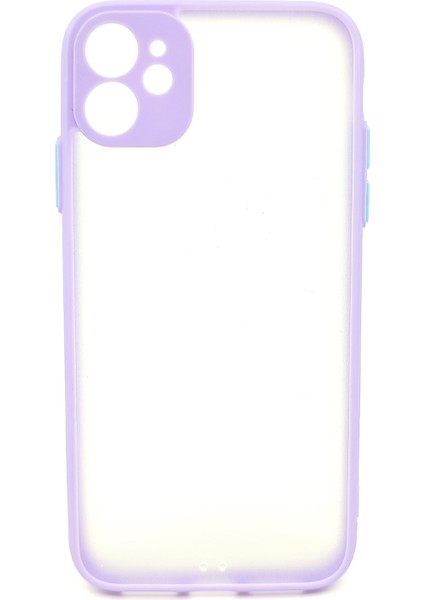 Apple iPhone 12 Uyumlu Kontrast Renkli Tuş Seri Arka Koruma Kılıf