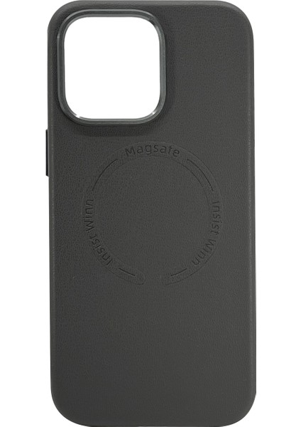 Apple iPhone 15 Pro Uyumlu NT-N012 Deri Magsafe Arka Koruma Kılıf
