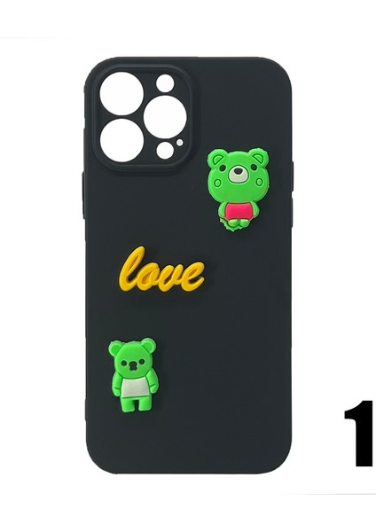 Apple iPhone 13 Pro Max Uyumlu Maskot Seri Arka Koruma Kılıf