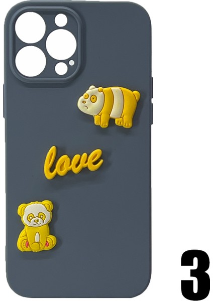 Apple iPhone 13 Pro Max Uyumlu Maskot Seri Arka Koruma Kılıf