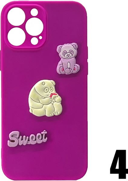 Apple iPhone 13 Pro Max Uyumlu Maskot Seri Arka Koruma Kılıf