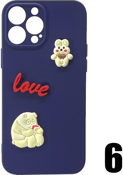 Apple iPhone 13 Pro Max Uyumlu Maskot Seri Arka Koruma Kılıf
