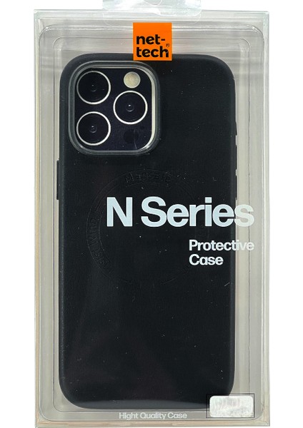 Apple iPhone 15 Pro Uyumlu NT-N012 Deri Magsafe Arka Koruma Kılıf