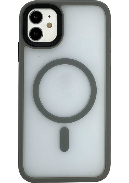 Apple iPhone 11 Uyumlu Mat Renkli Magsafe Arka Koruma Kılıf
