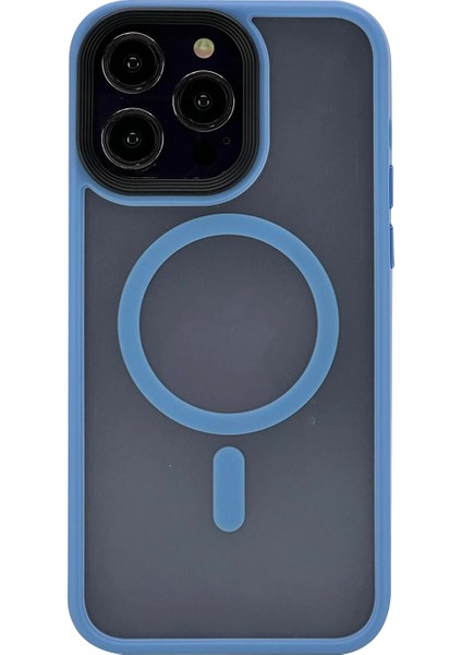 Apple iPhone 15 Pro Max Uyumlu Mat Renkli Magsafe Arka Koruma Kılıf
