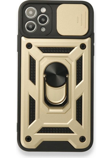 Apple iPhone 11 Pro Max Uyumlu Kızaklı Panzer Seri Arka Koruma Kılıf
