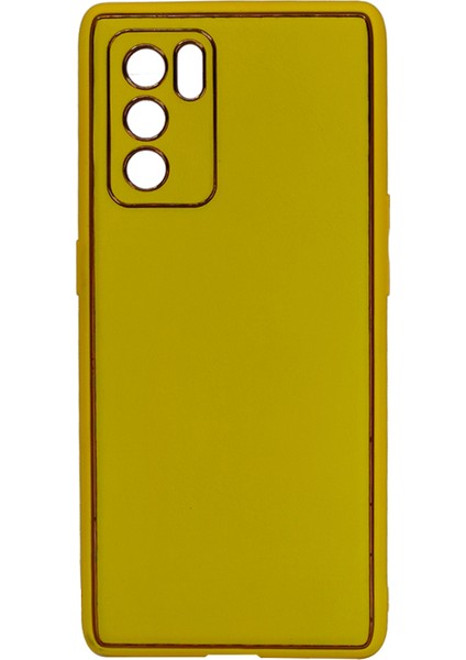 Oppo Reno 6 Pro Uyumlu Coco Leather Seri Arka Koruma Kılıf